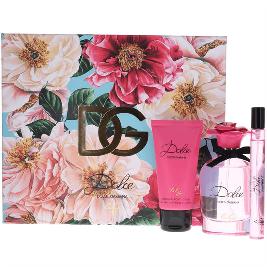 Dolce & Gabanna Lily Gift Set For Her - 75ml EDT / 50ml Body Lotion / 10ml EDT