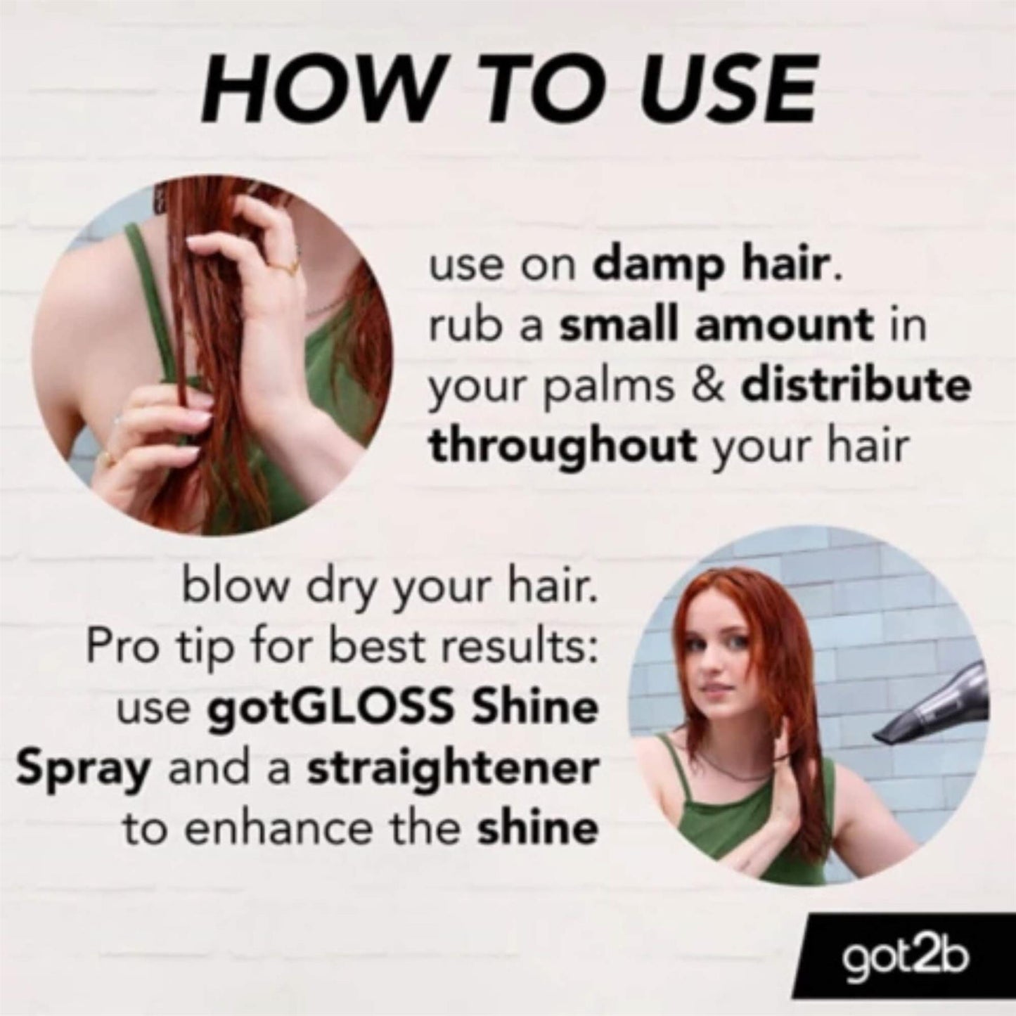 got2b GotGloss Glass Hair Shine Primer Lotion 150ml