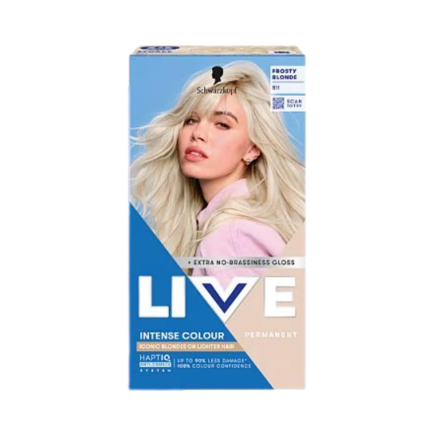Schwarzkopf LIVE Intense Colour B11 Frosty Blonde Permanent Hair Dye