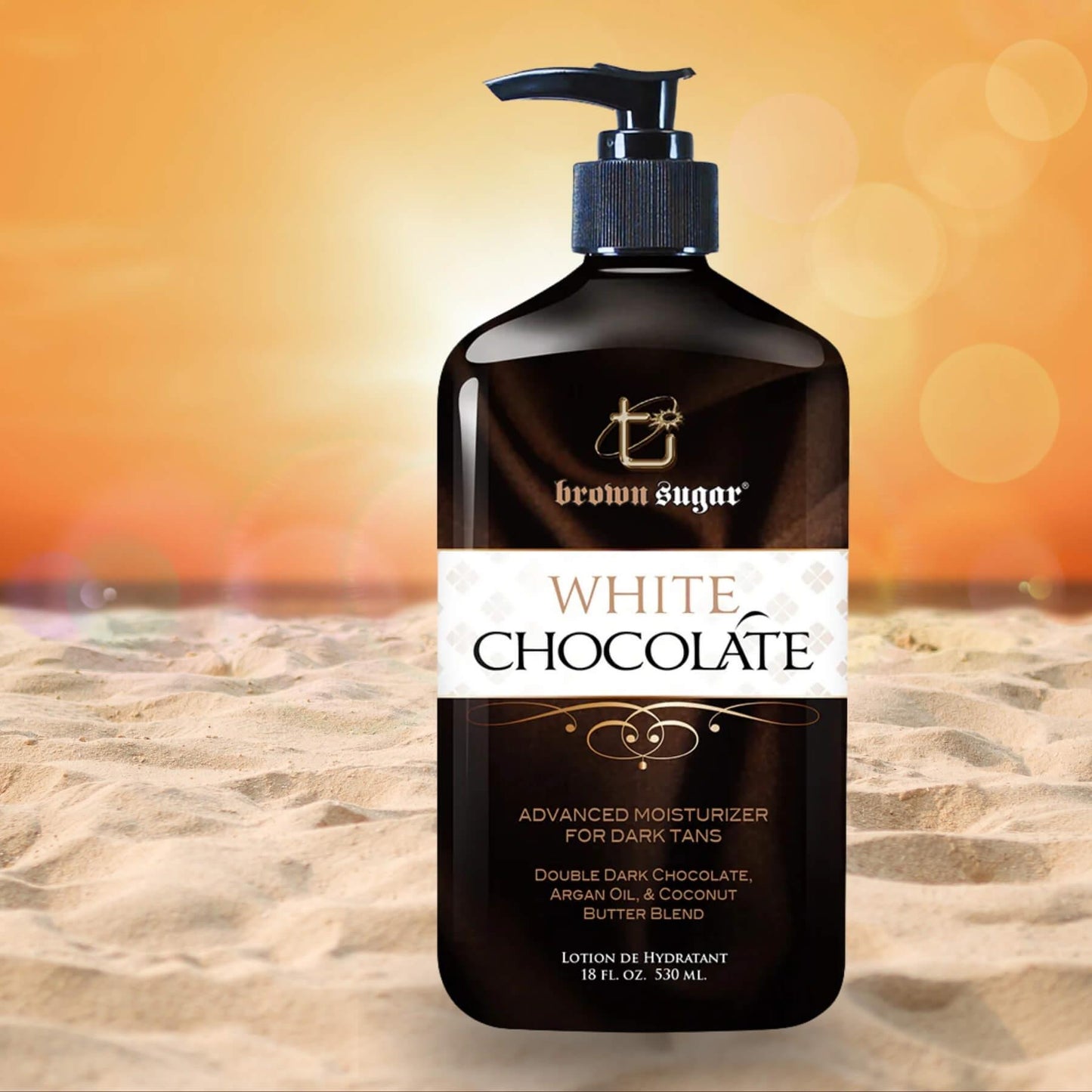 Tan Inc Brown Sugar White Chocolate Moisturiser for Dark Tans - 530ml