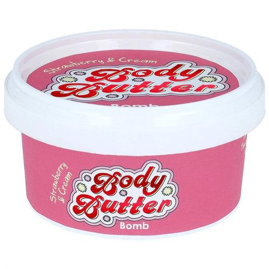 Bomb Cosmetics Body Butter - Strawberry & Cream - 210ml