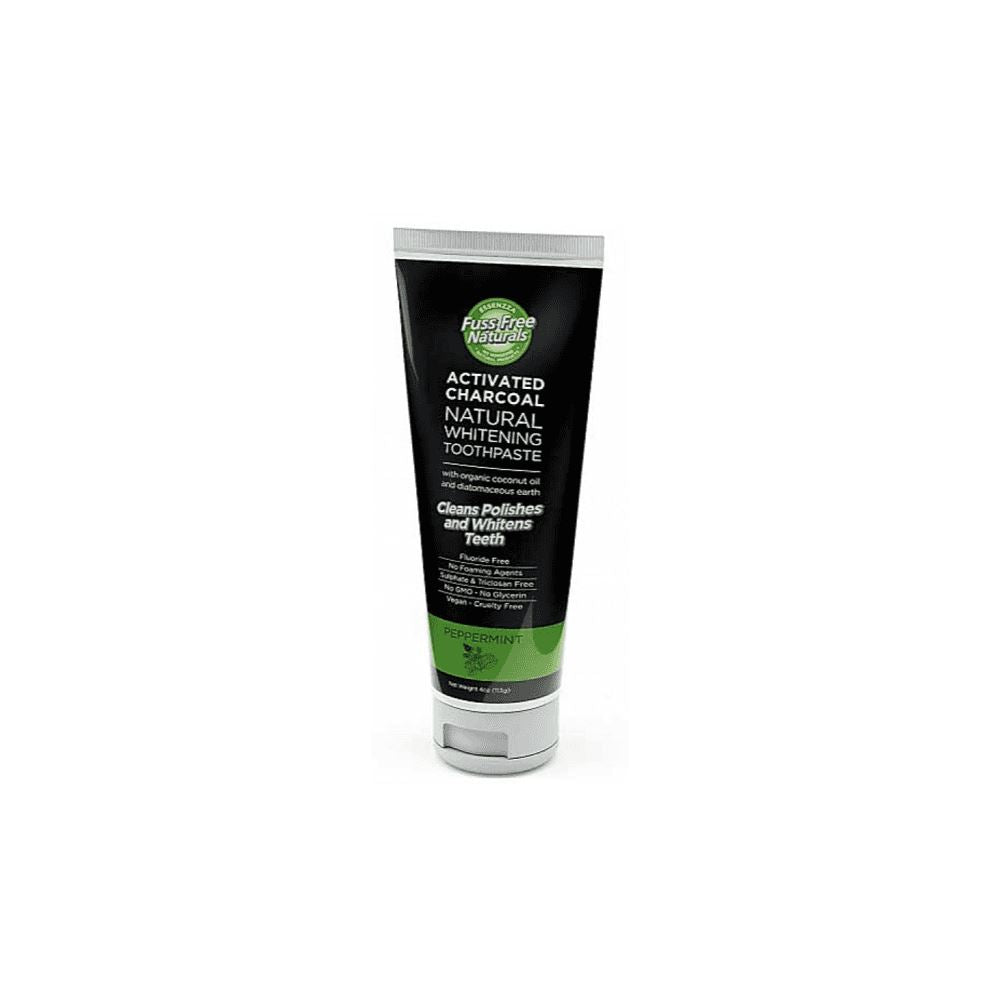 Fuss Free Activated Charcoal Natural Whitening Toothpaste - Peppermint