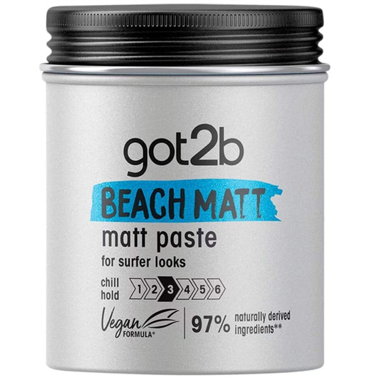 Schwarzkopf Got2b Beach Matt Surfer Look Matt Paste - 100ml