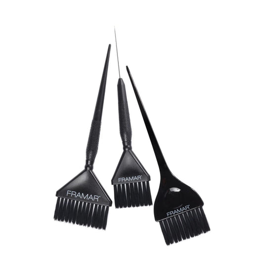 Framar Variety Hair Colour Tint Brush Set - 3 Pack