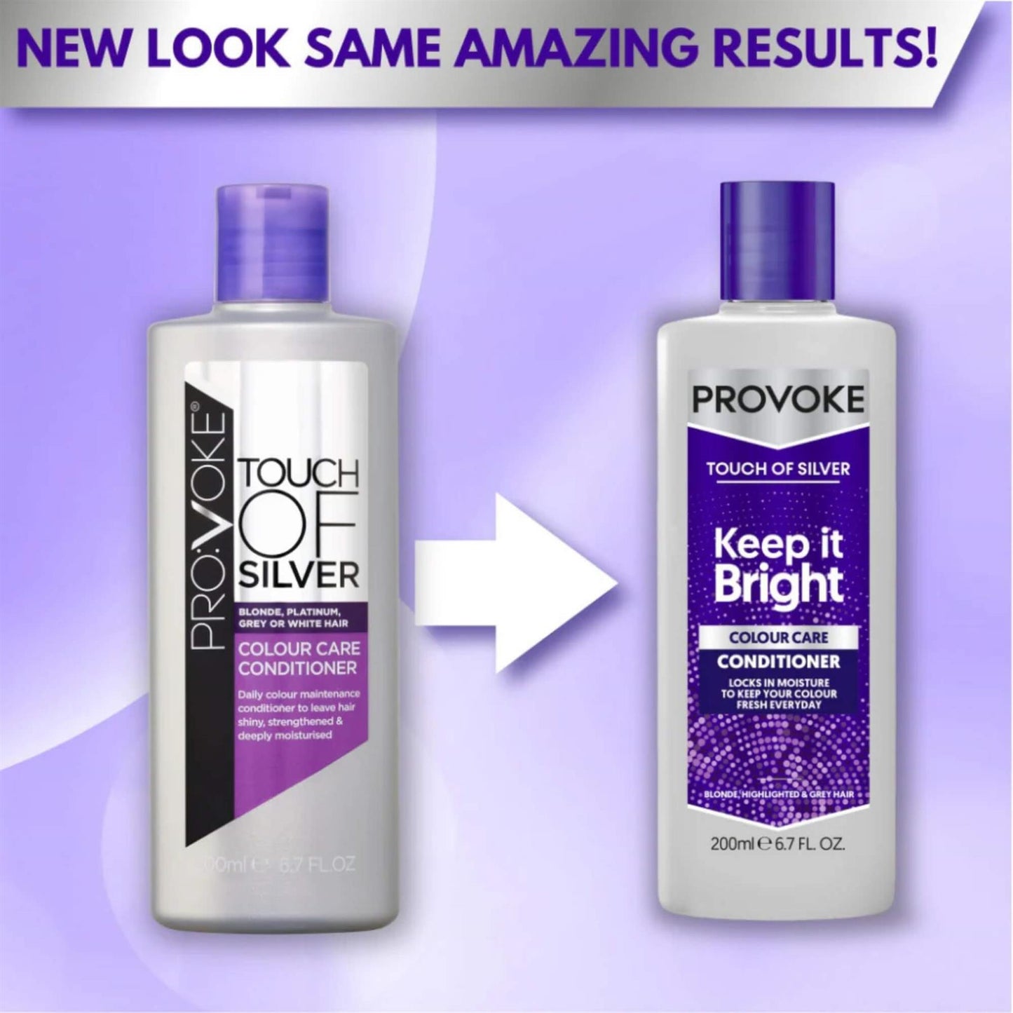 Provoke Touch Of Silver Colour Care Conditioner 200ml
