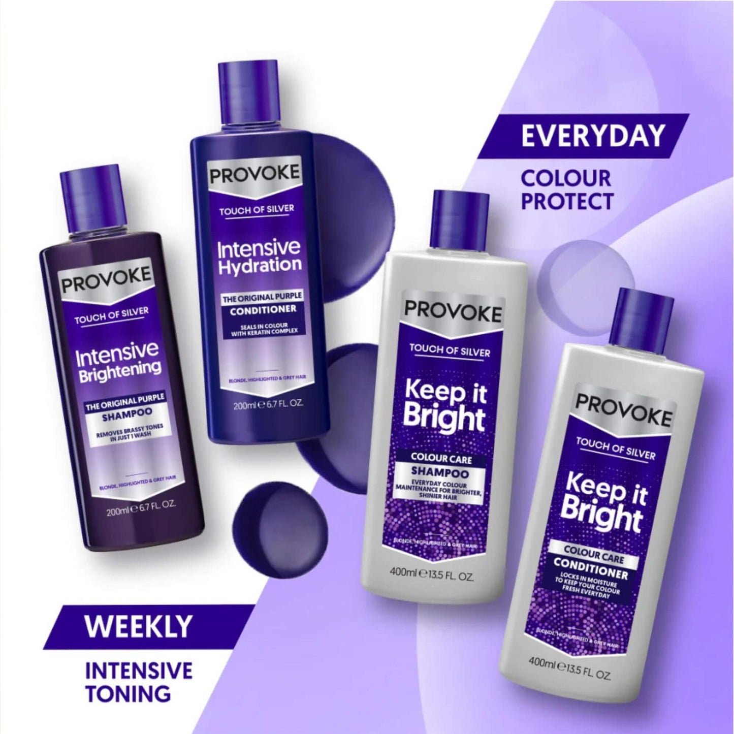 Provoke Touch Of Silver Colour Care Conditioner 200ml