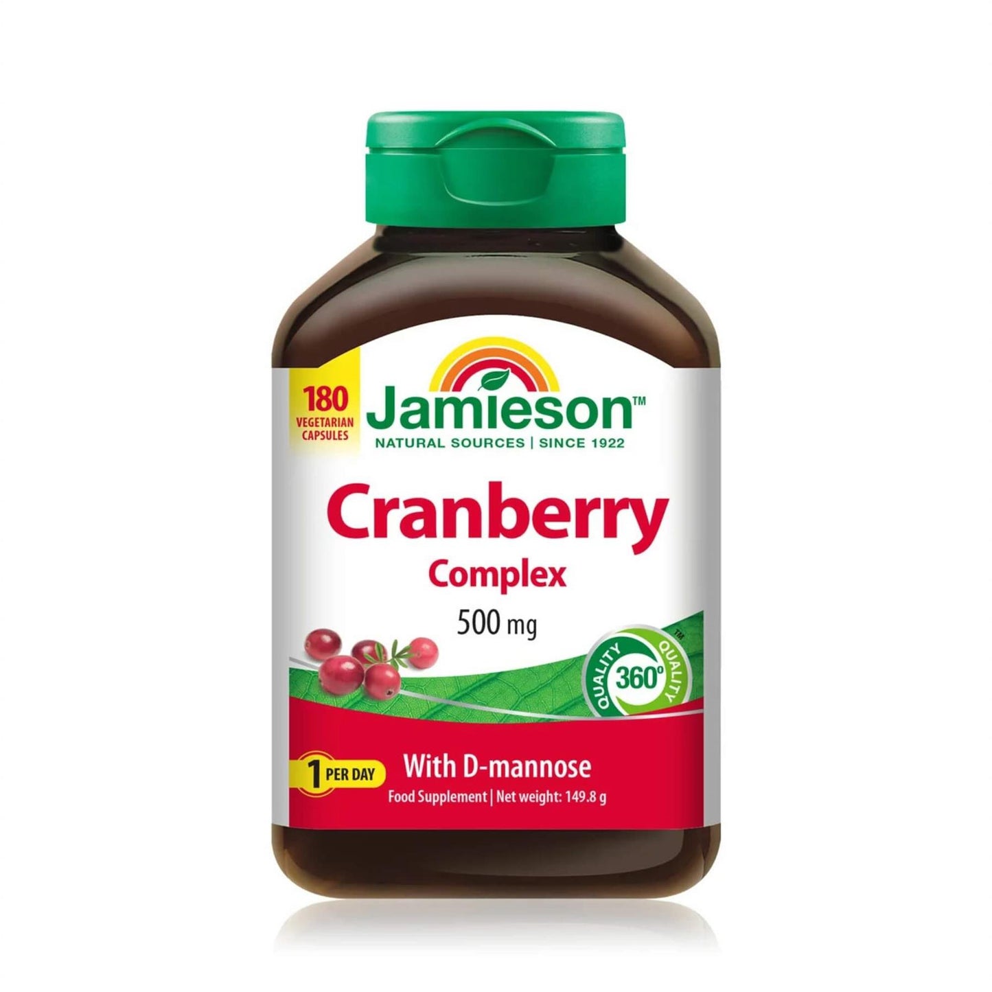 Jamieson Maximum Concentrate Cranberry Complex 500mg - 180 Capsules