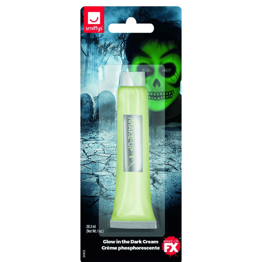 Smiffy's Make Up FX Aqua Cream Makeup - Glow In The Dark