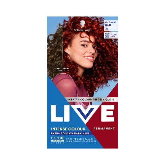 Schwarzkopf LIVE Intense Colour L68 Volcanic Blaze Permanent Hair Dye