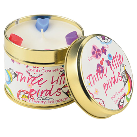 Bomb Cosmetics Tin Candle - Three Little Birds