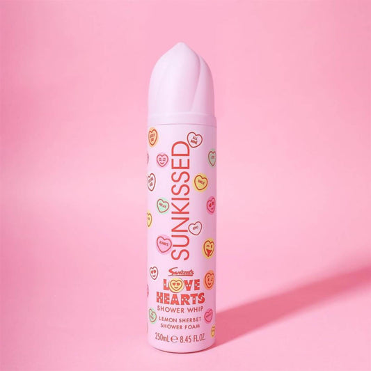 Sunkissed x Love Hearts Shower Whip Lemon Sherbet Shower Foam 250ml