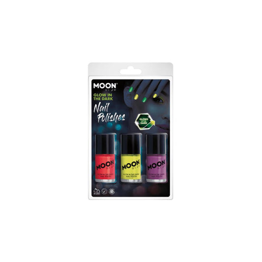 Moon Creations Moon Glow Glow In The Dark Nail Polish - Set of 3