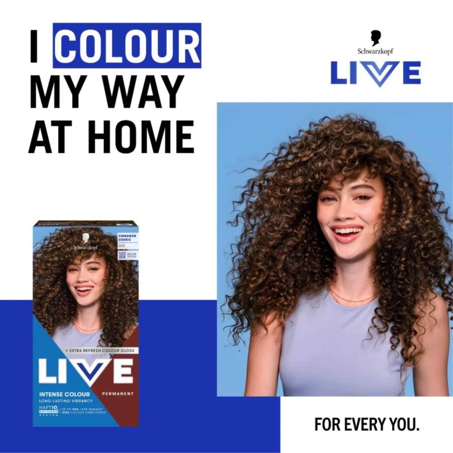 Schwarzkopf LIVE Intense Colour 049 Cinnamon Cookie Butter Permanent Hair Dye