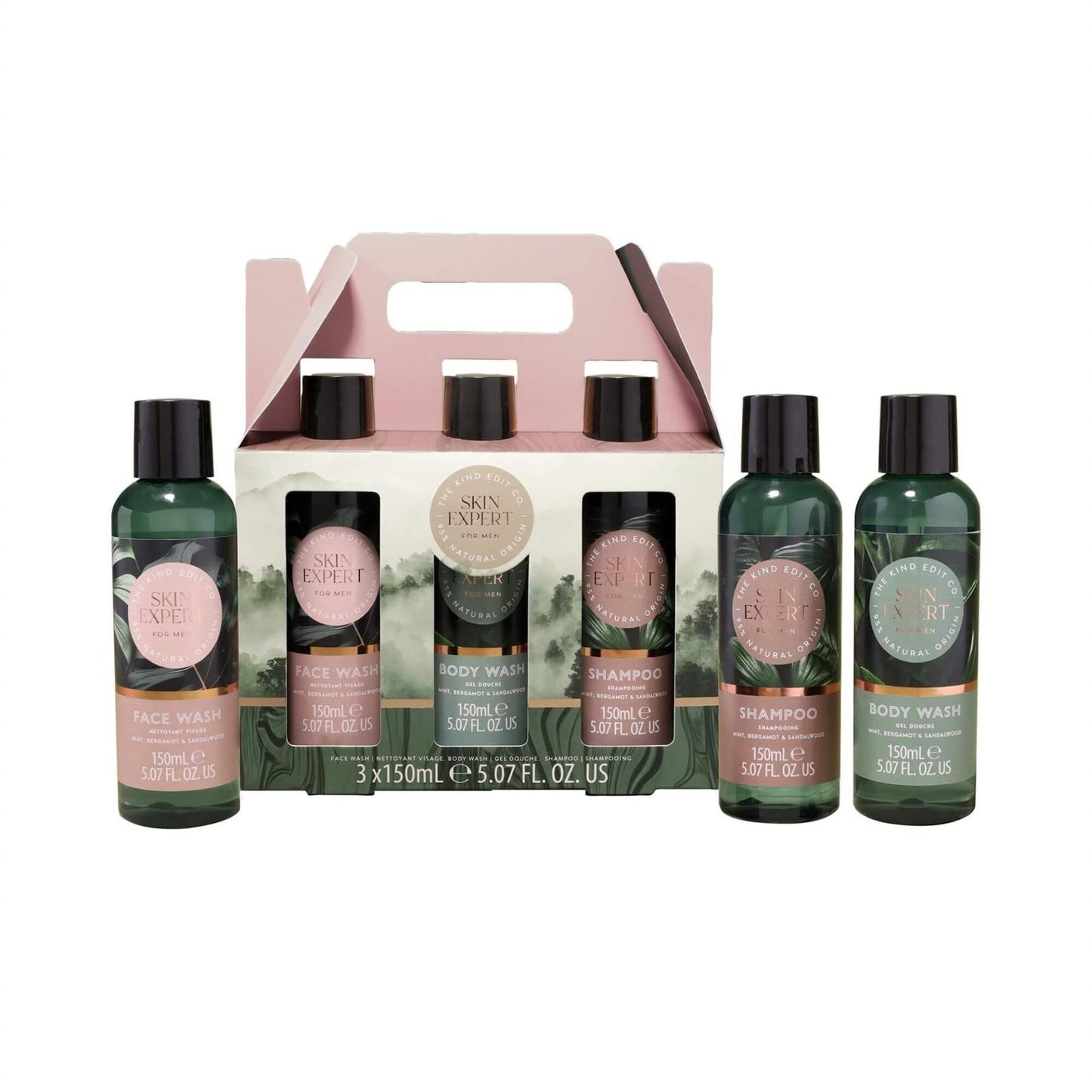 The Kind Edit Co. Skin Expert For Men Shower Gift Set - 3 x 150ml