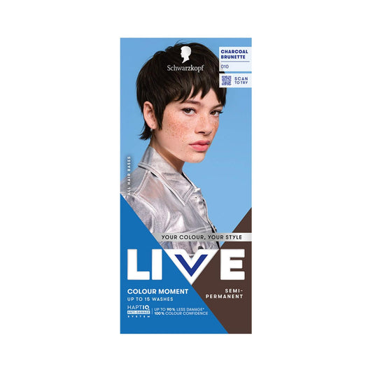 Schwarzkopf LIVE Colour Moment 010 Charcoal Brunette Semi-Permanent Hair Dye