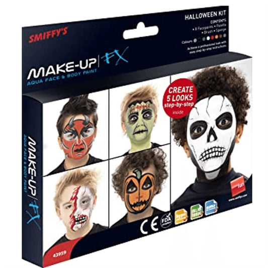Smiffy's Make Up FX Halloween 8 Colour Palette