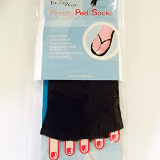 Tooth Fairy Pretty Pedi Socks - Black