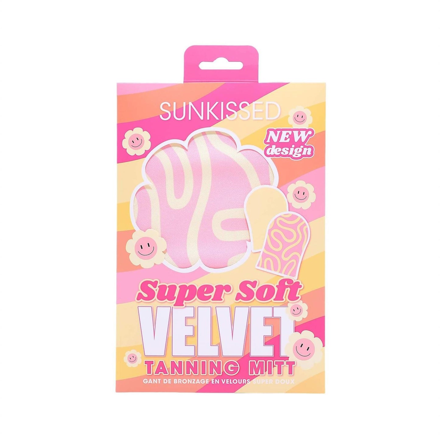Sunkissed Super Soft Velvet Single Sided Wavy Design Tanning Mitt