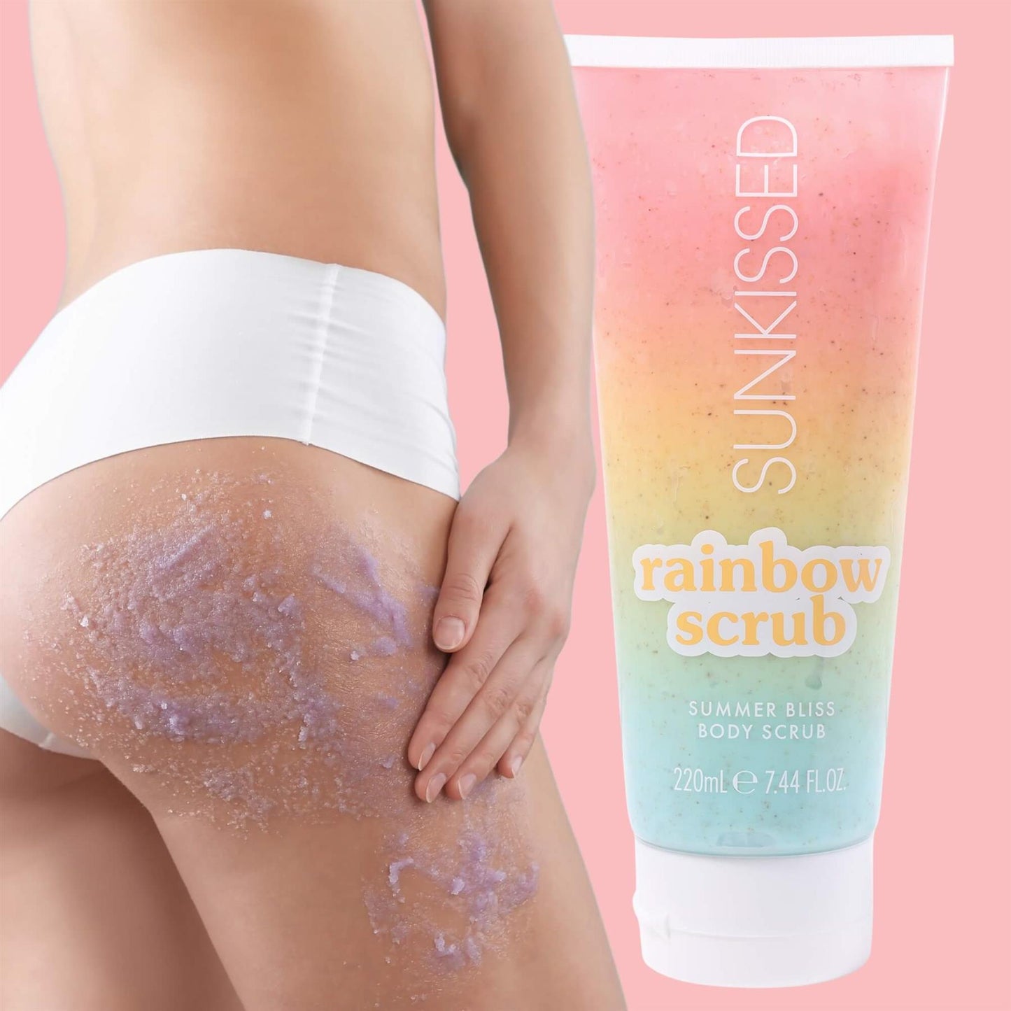 Sunkissed Rainbow Scrub Summer Bliss Body Scrub 220ml