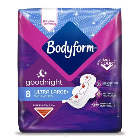 Bodyform Ultra Large Wings Night Sanitary Towels - 8 pack