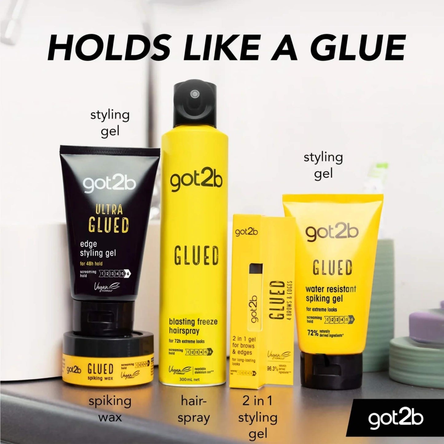 Schwarzkopf Got2b Glued Water Resistant Spiking Gel - 150ml
