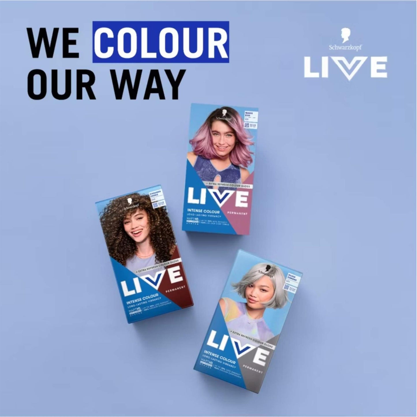 Schwarzkopf LIVE Intense Colour 105 Mauve Kiss Permanent Hair Dye