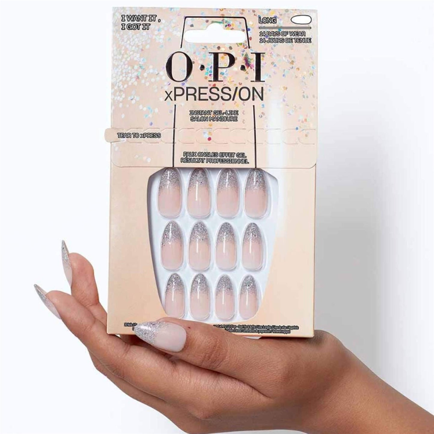 OPI xPRESS/ON Classic Instant Gel Effect False Nails