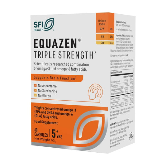 Equazen Triple Strength Capsules - Omega 3 & 6 Supplement - 60 Capsules