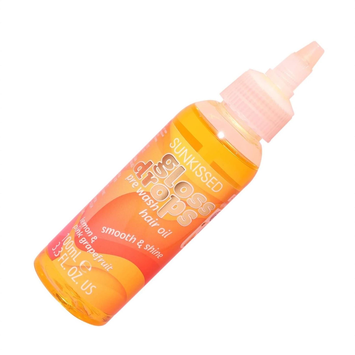 Sunkissed Gloss Drops Pre Wash Hair Oil Lemon & Pink Grapefruit 100ml