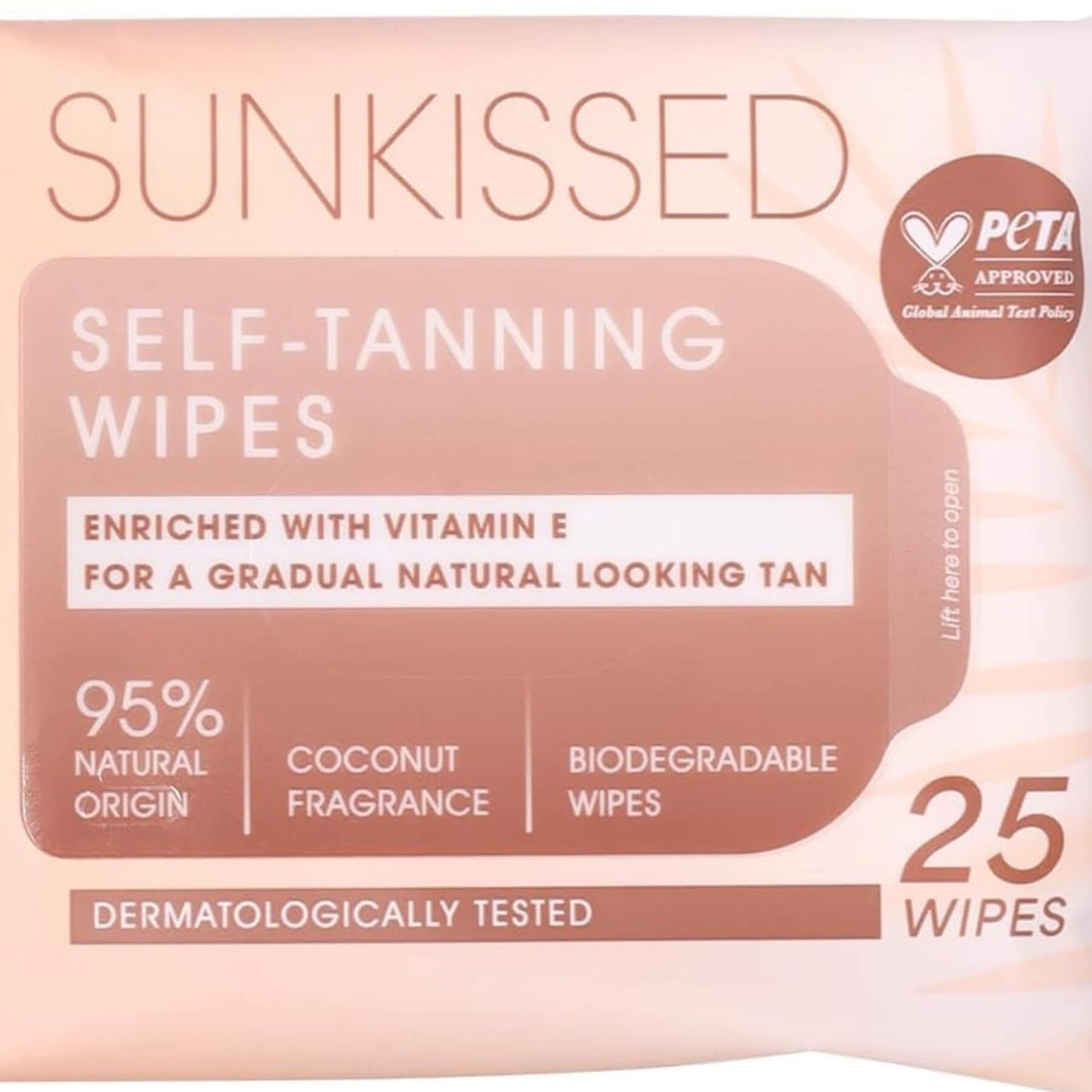 Sunkissed Self-Tanning Wipes - 25 Wipes