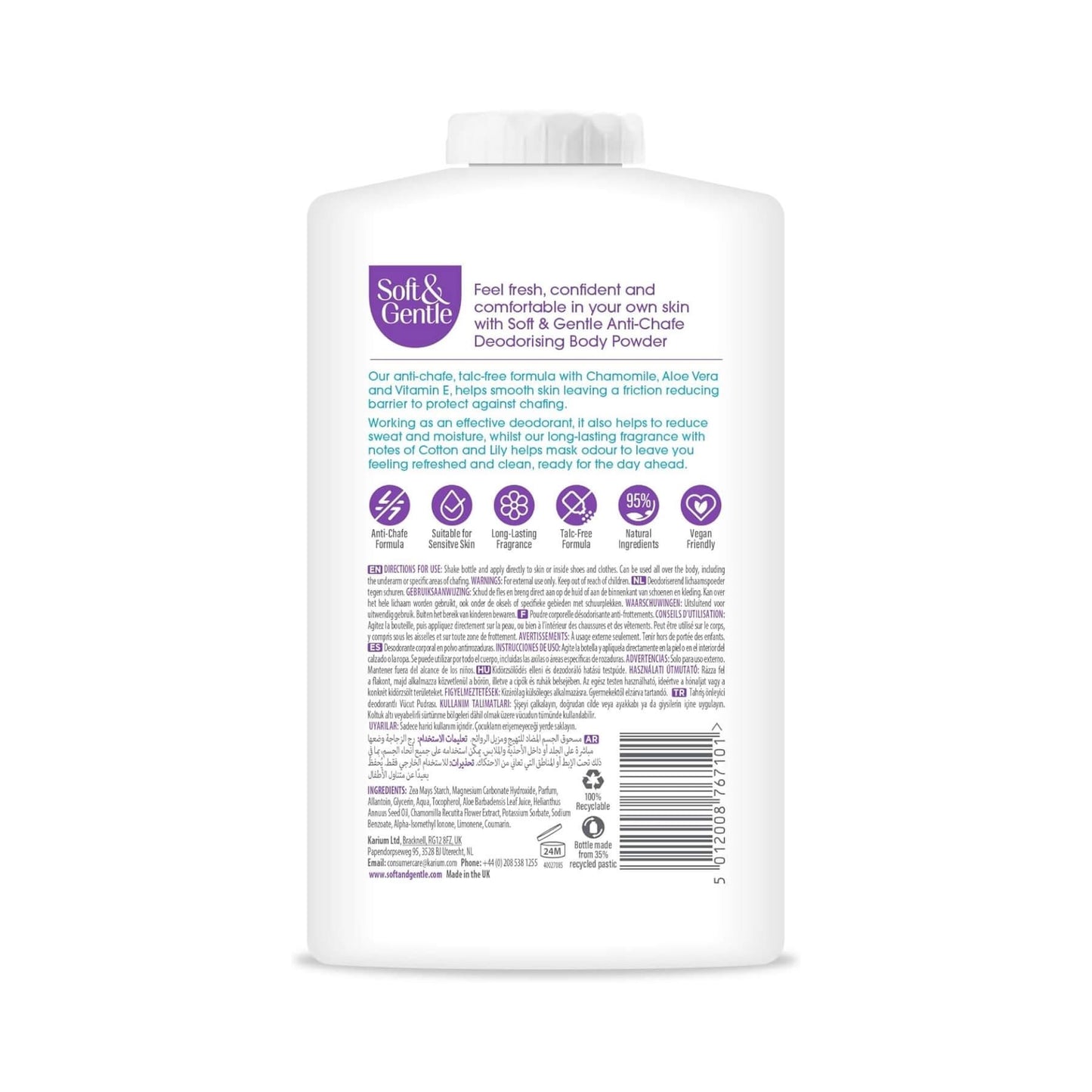 Soft & Gentle Cotton Touch Body Powder 250g