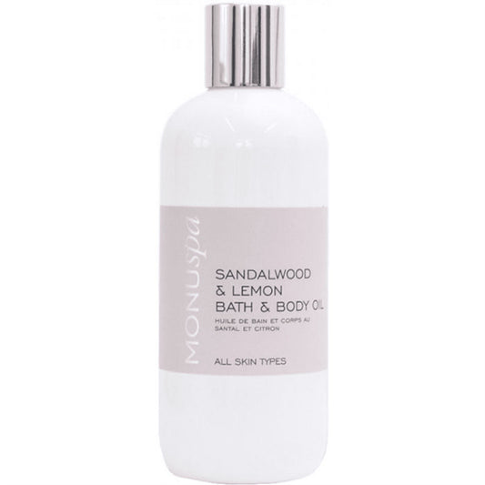 Monuskin Bath & Body Oil - Sandalwood & Lemon - 300ml