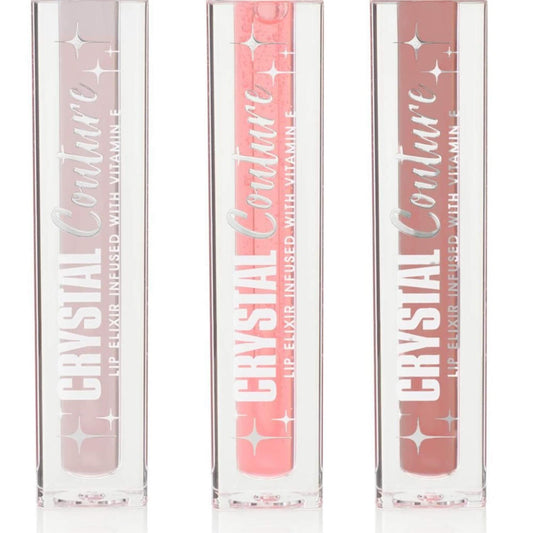 Sunkissed Crystal Couture Clear Lip Elixir 3.5ml - Pack of 3 Shades