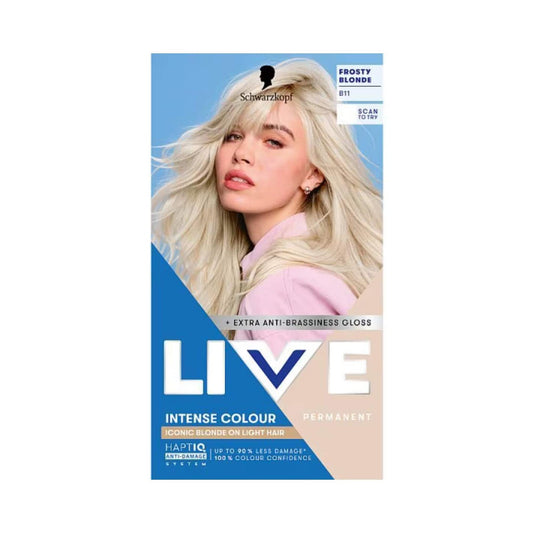 Schwarzkopf LIVE Intense Colour B11 Frosty Blonde Permanent Hair Dye