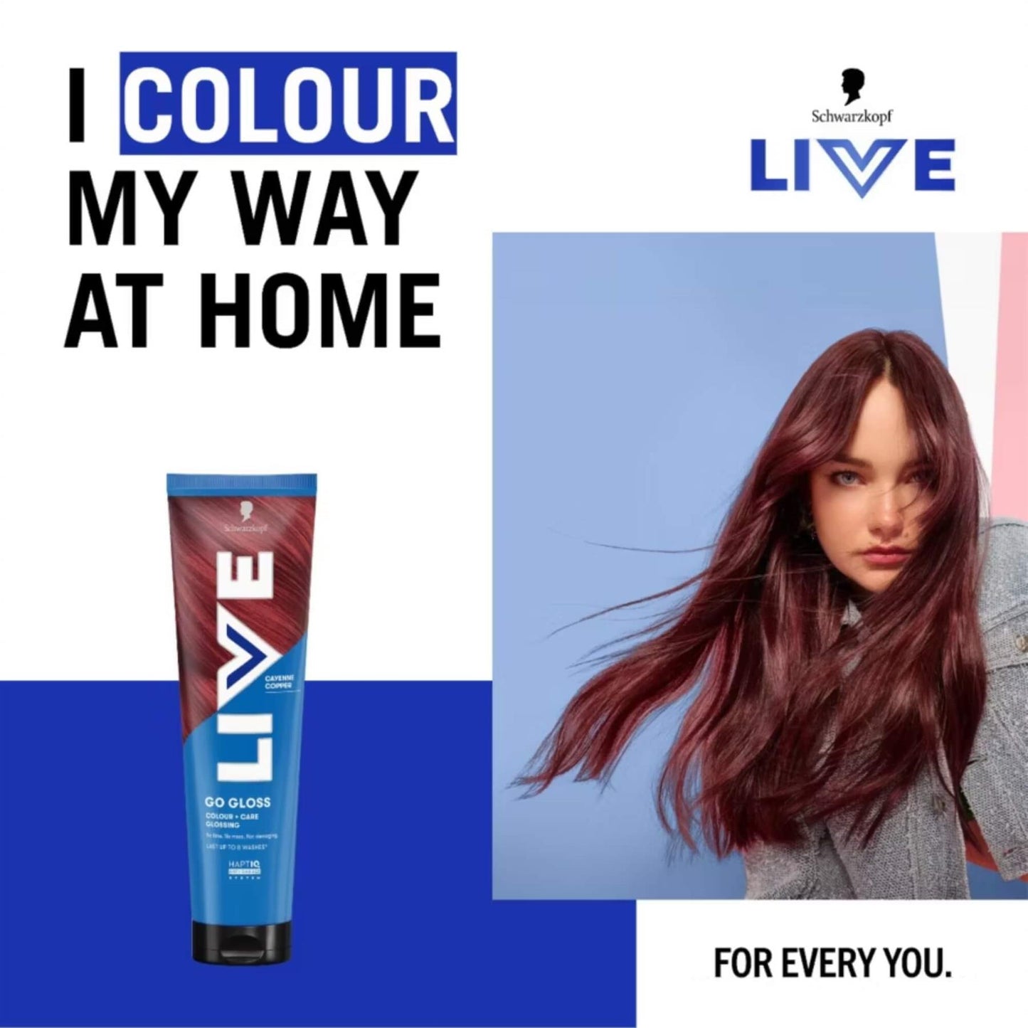 Schwarzkopf LIVE Go Gloss Cayenne Copper Colour & Shine Hair Gloss 150 ml