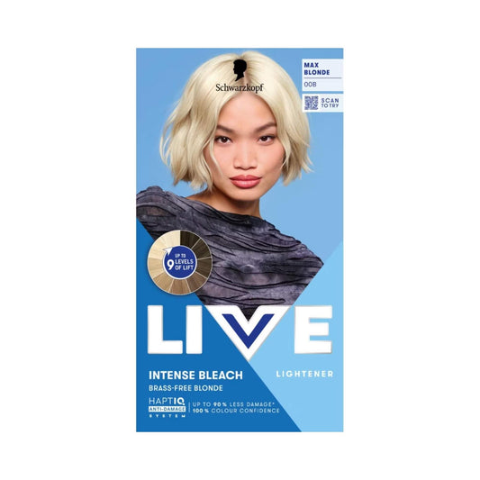 Schwarzkopf LIVE Intense Bleach 00B Max Blonde Hair Lightener