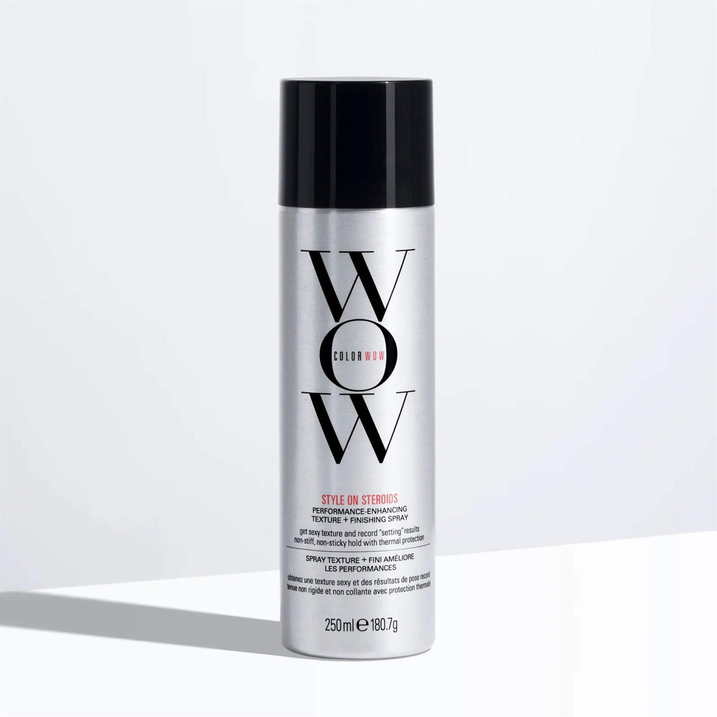 Color Wow Style on Steroids texture and finishing spray 250ml can on white background
