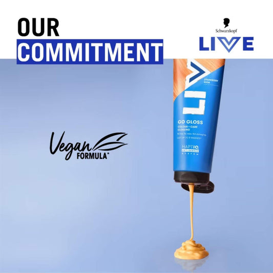 Schwarzkopf LIVE Go Gloss Strawberry Soda Colour & Shine Hair Gloss 150ml