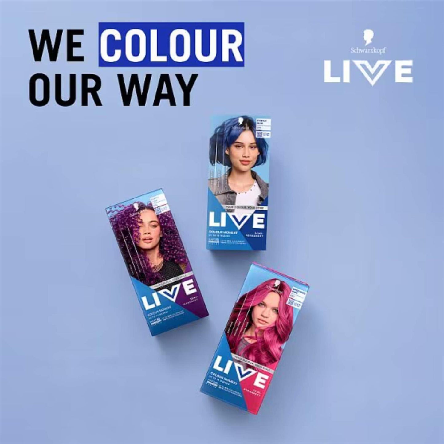 Schwarzkopf LIVE Colour Moment 095 Cobalt Blue Semi-Permanent Hair Dye