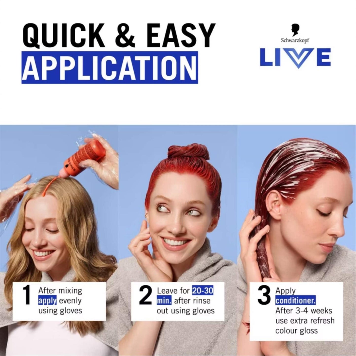 Schwarzkopf LIVE Intense Colour L68 Volcanic Blaze Permanent Hair Dye