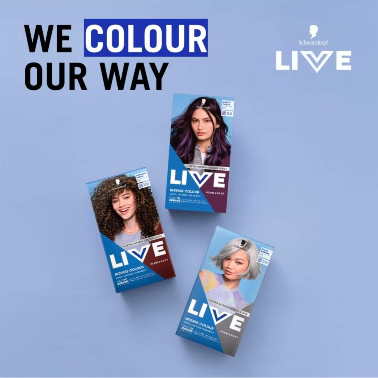 Schwarzkopf LIVE Intense Colour 087 Mystic Violet Permanent Hair Dye