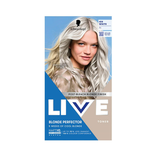 Schwarzkopf LIVE Blonde Perfector T1 Ice White Post Bleach Hair Toner