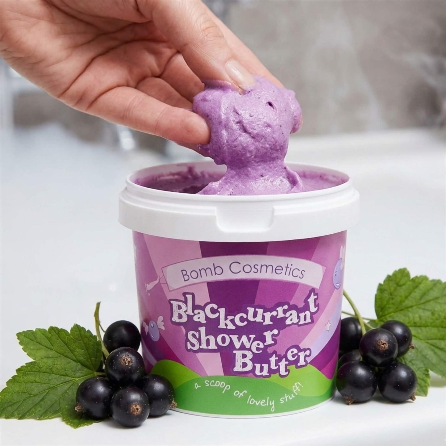 Bomb Cosmetics Cleansing Shower Butter - Blackcurrant - 365ml