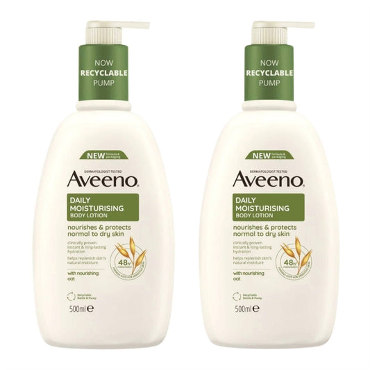 Aveeno Daily Moisturising Body Lotion (2 x 500ml)