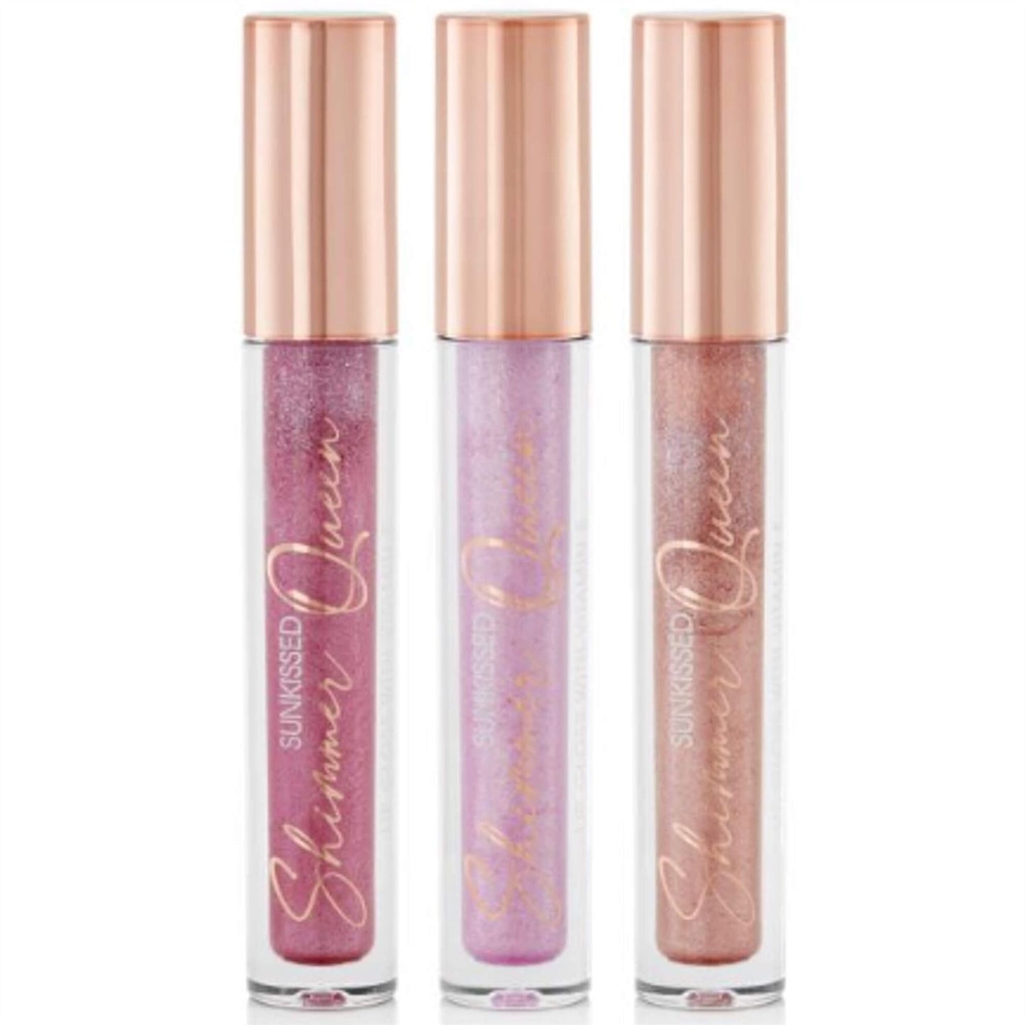 Sunkissed Shimmer Queen Lip Gloss - Pack of 3
