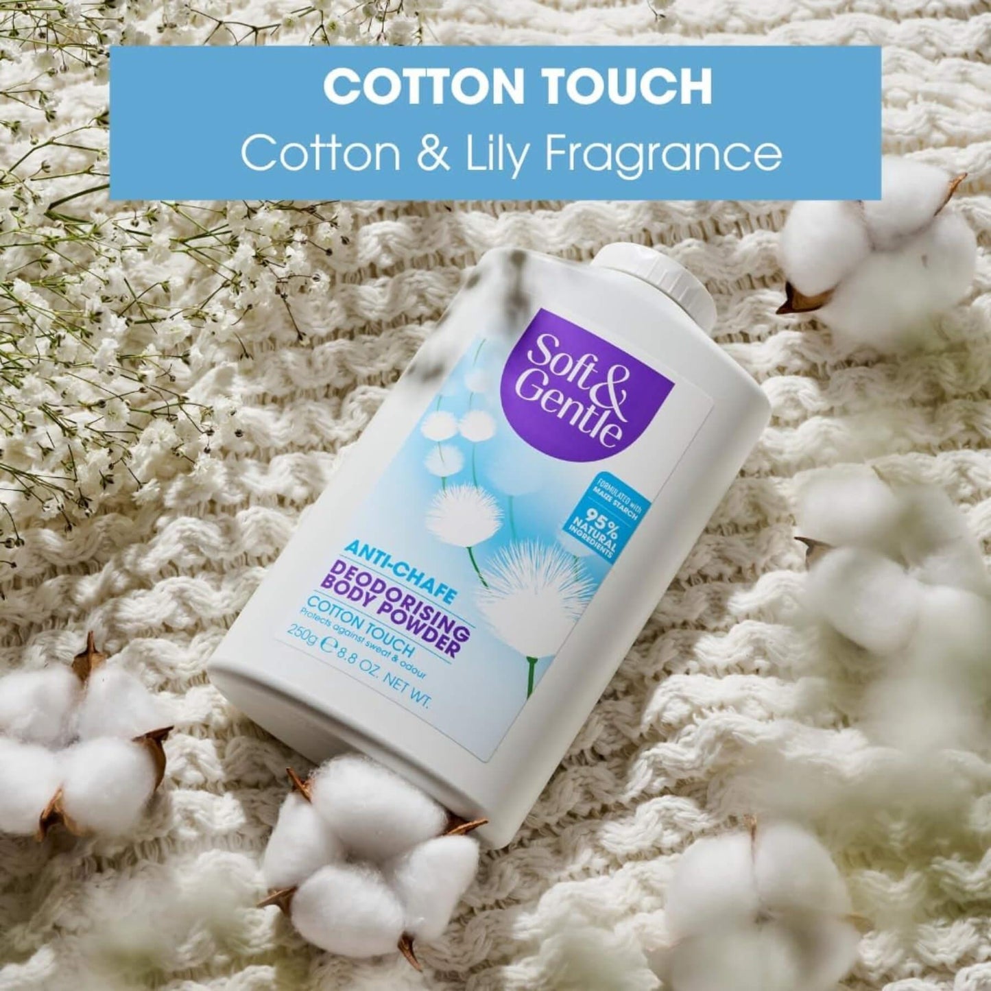 Soft & Gentle Cotton Touch Body Powder 250g
