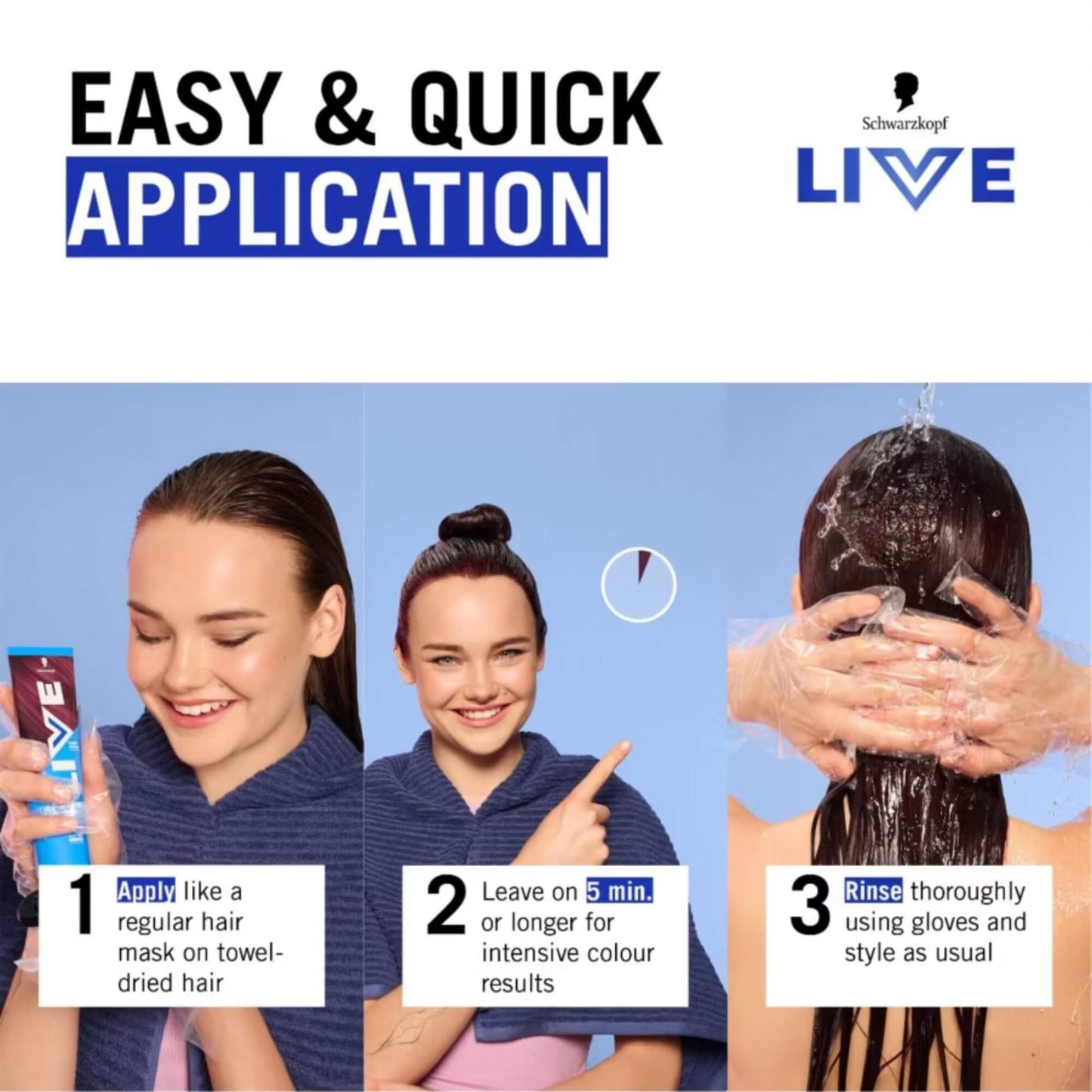 Schwarzkopf LIVE Go Gloss Onyx Colour & Shine Hair Gloss 150ml