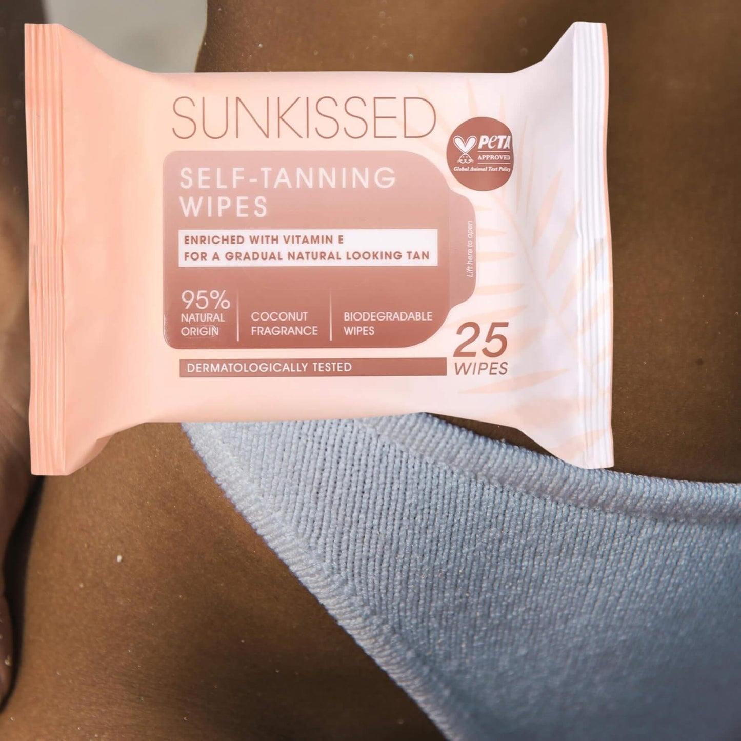 Sunkissed Self-Tanning Wipes - 25 Wipes