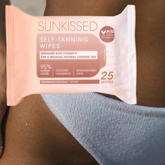 Sunkissed Self-Tanning Wipes - 25 Wipes