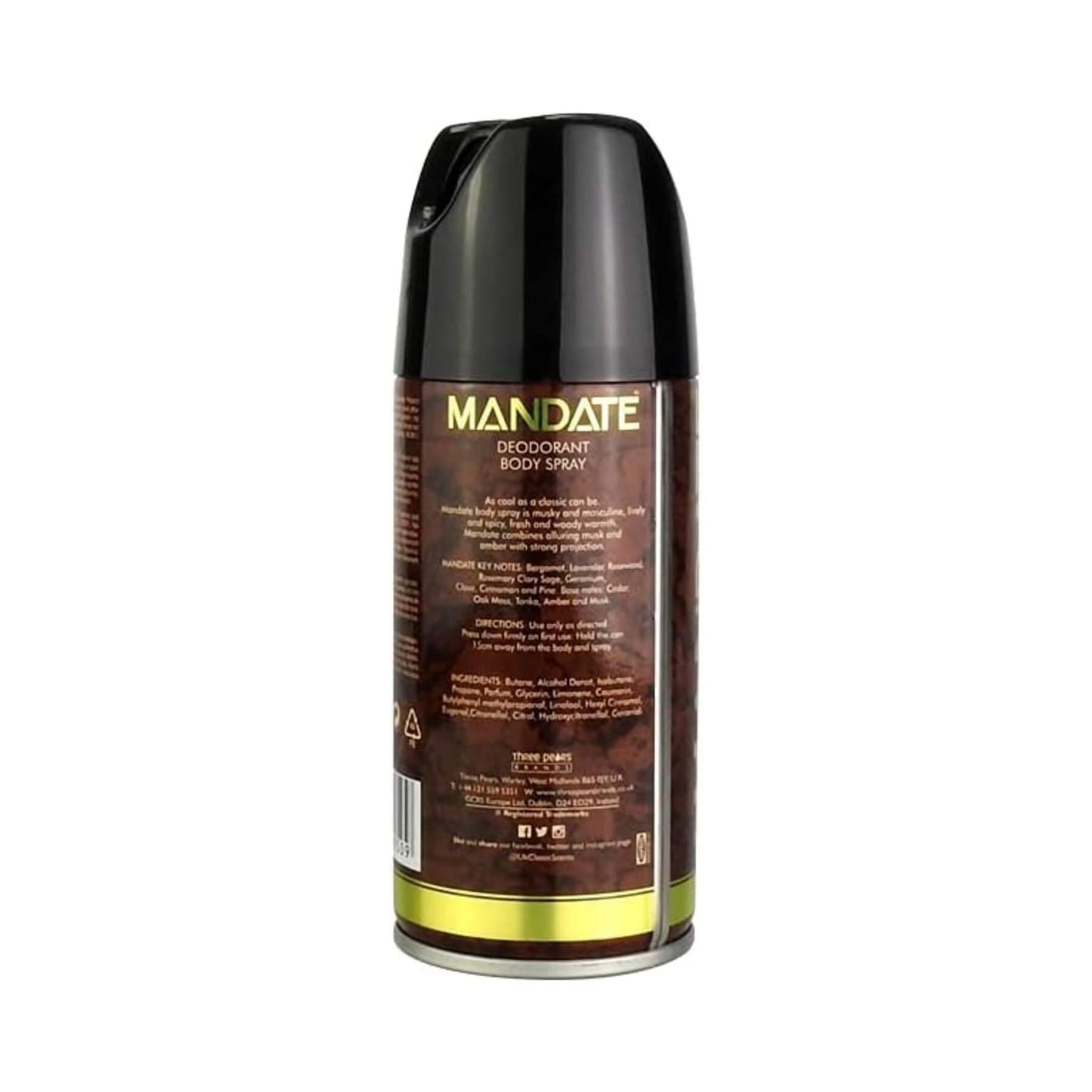 Mandate Deodorant Body Spray 150ml